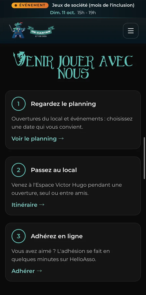Activités de l'association