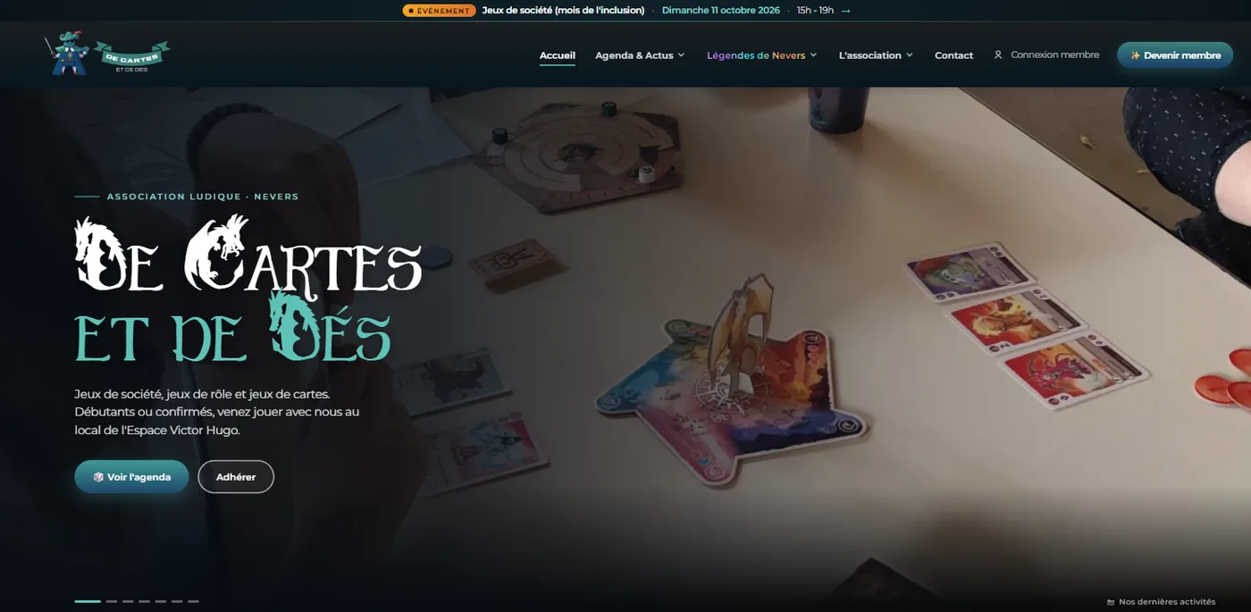 Accueil de De Cartes et de Dés